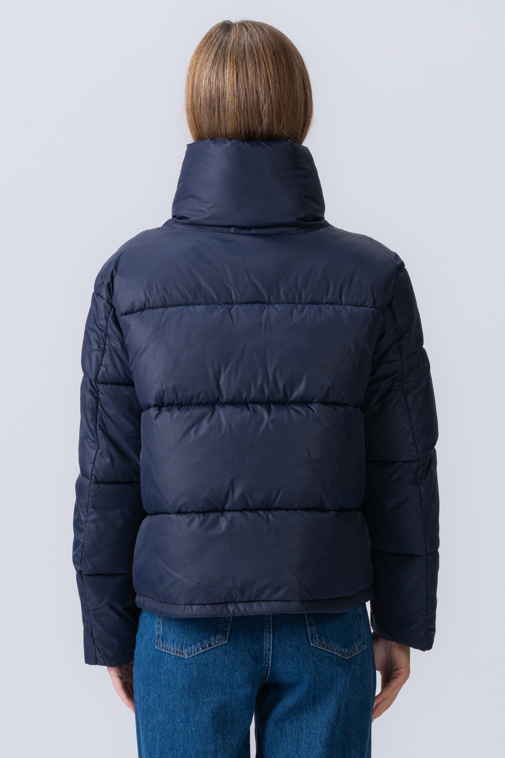 Kurze Pufferjacke - Marine