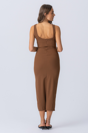 Lucia-Kleid - Braun