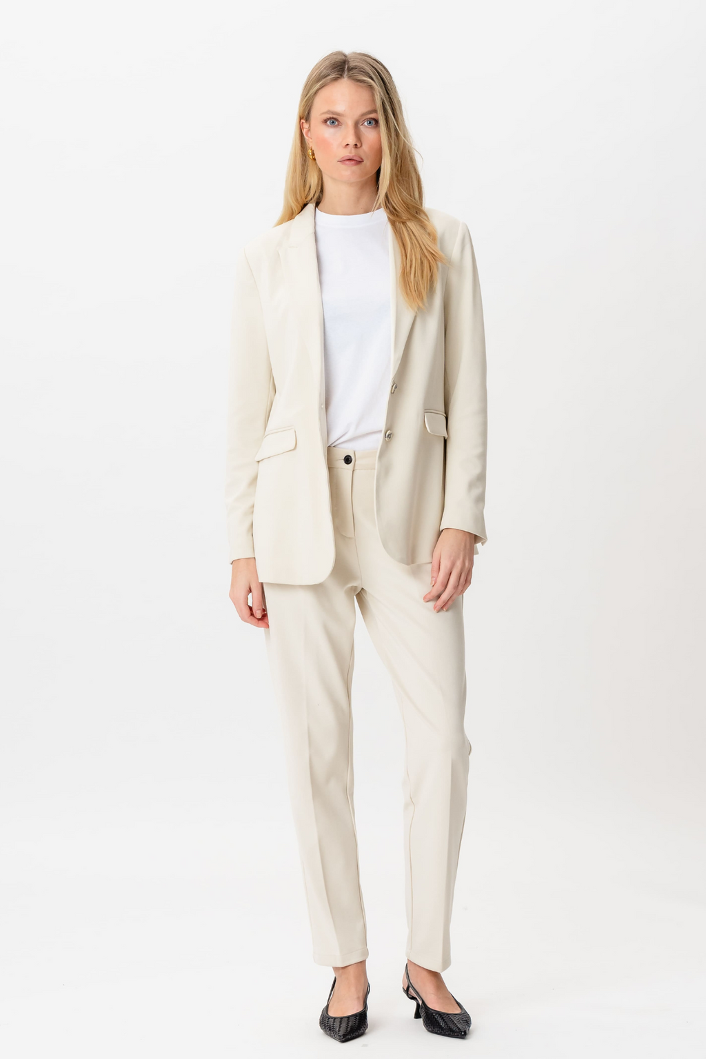 Blazer mit klassischer Passform – Birke