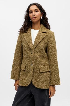 Celina l/s lo Jacke - tiefes Flechtengrün