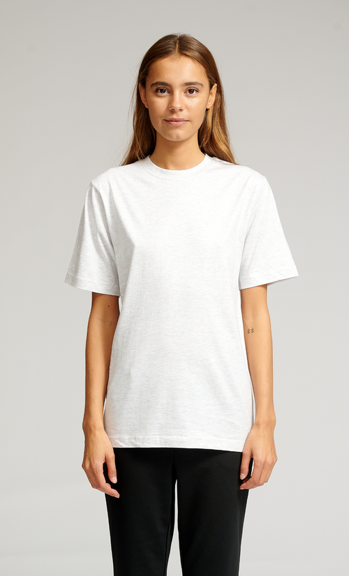 Oversized T -Shirt - hellgraue Melange