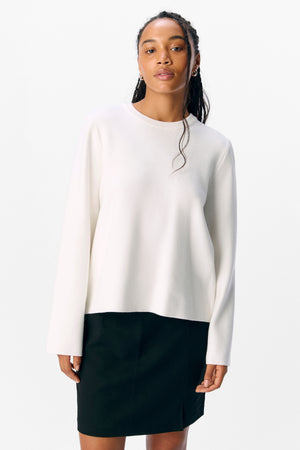Reynard O-Neck Pullover – Cloud Dancer