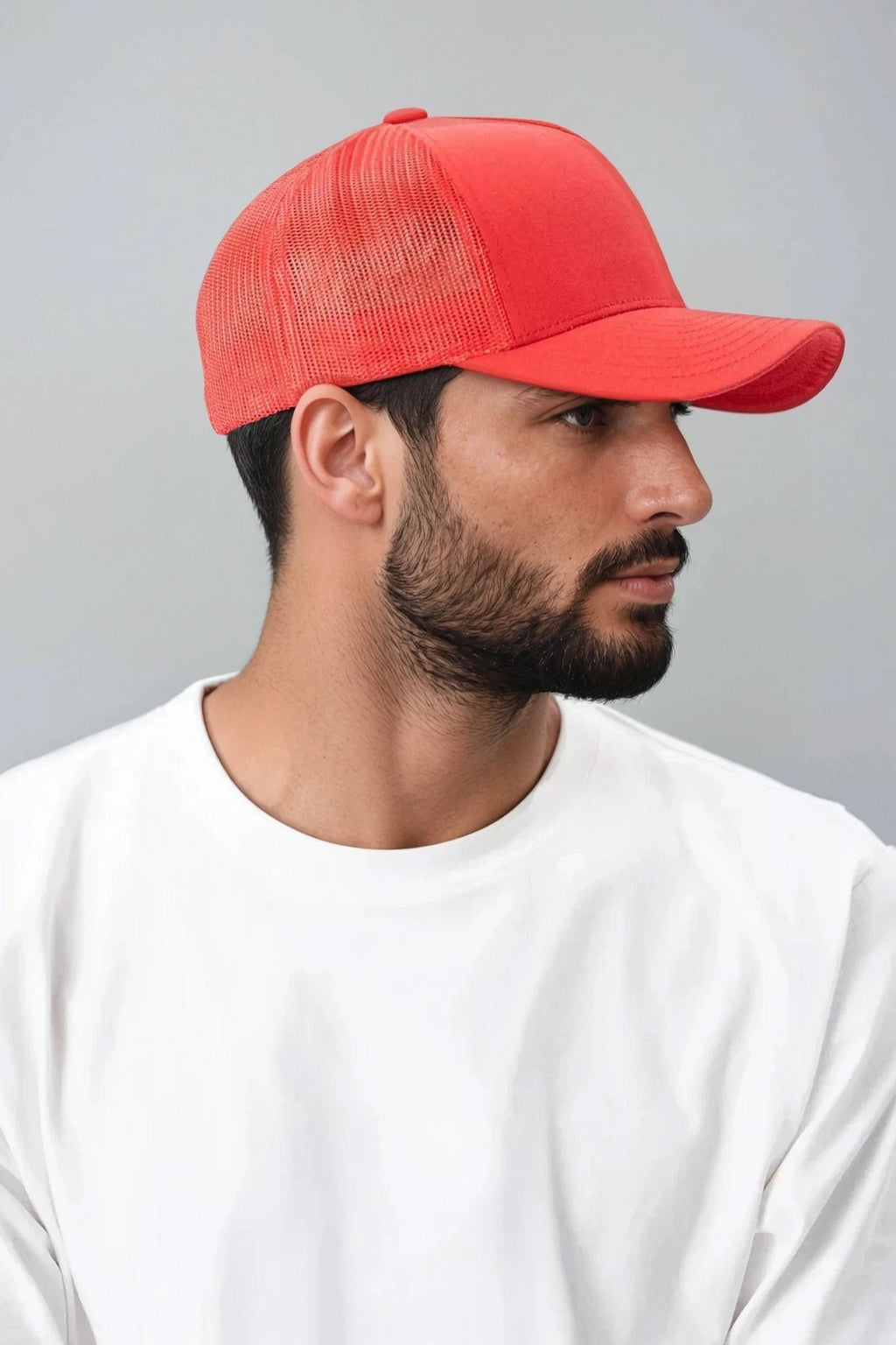 Retro Trucker Cap - Rot