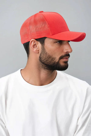 Retro Trucker Cap - Rot