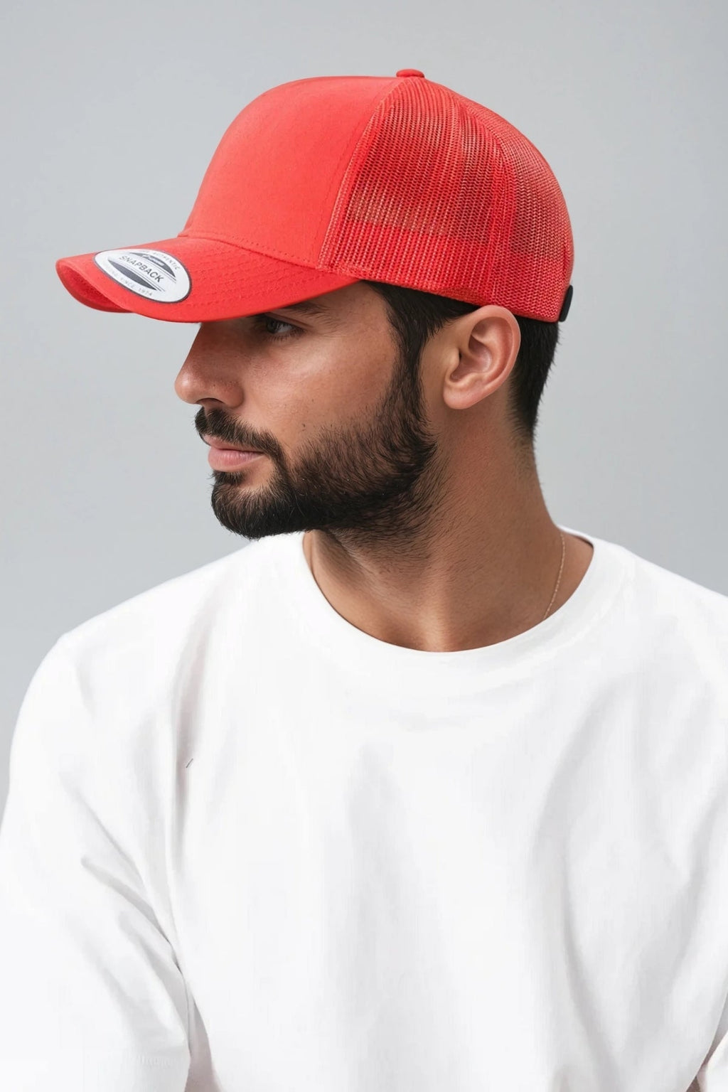 Retro Trucker Cap - Rot