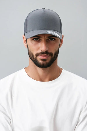 Retro Trucker Cap - Holzkohle