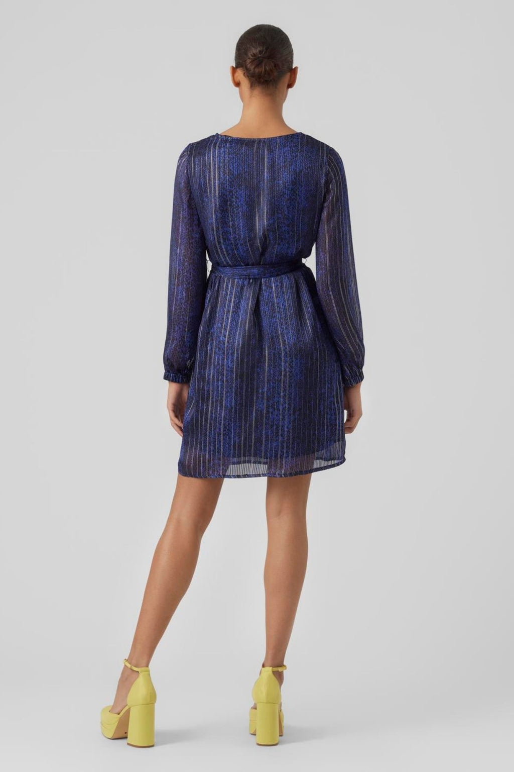 Nala V -Ausschnitt Kjole - Sodalitblau