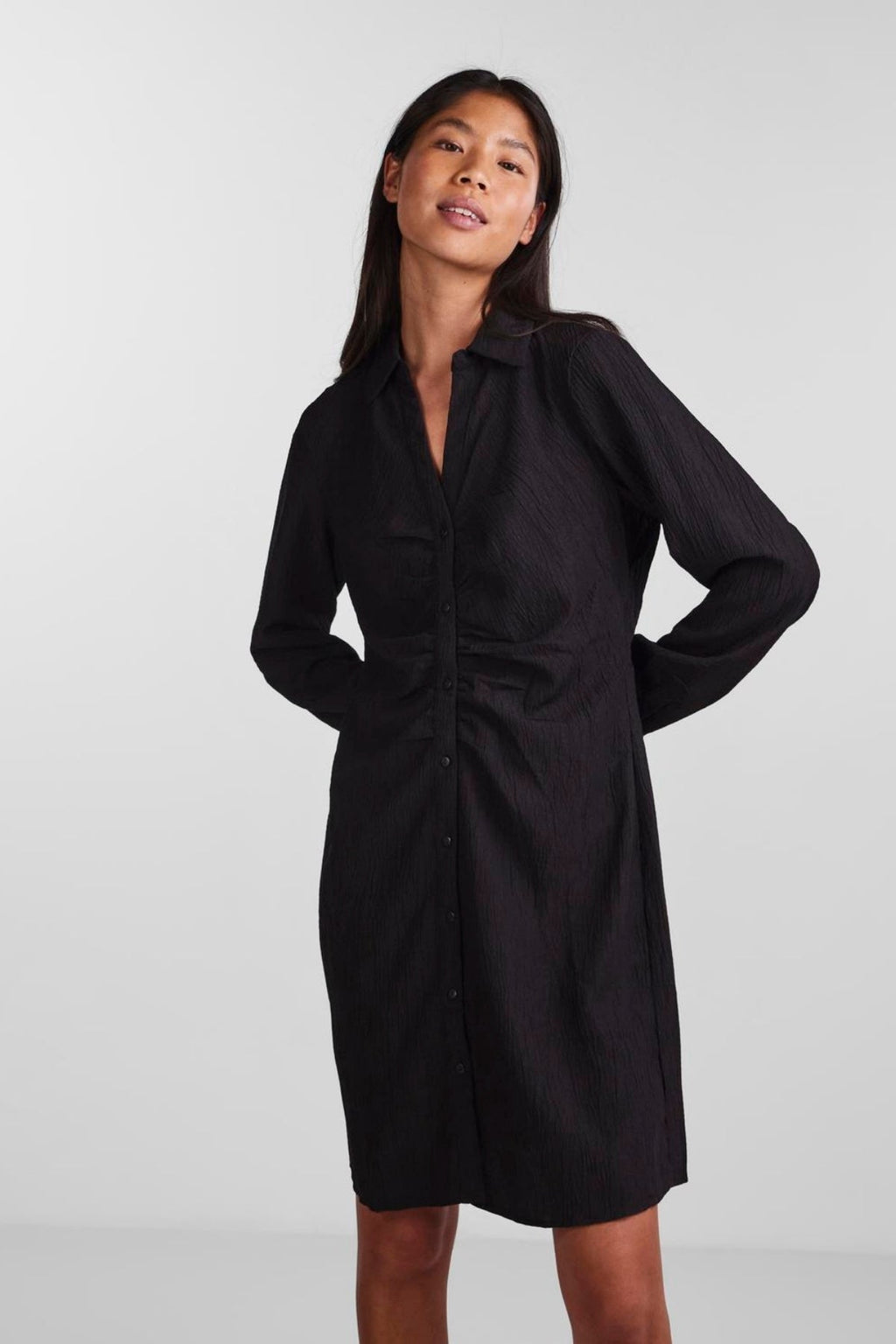 Anne Langærmet Kjole - sortieren