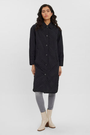 Ambere Merson Long Coat - Schwarz