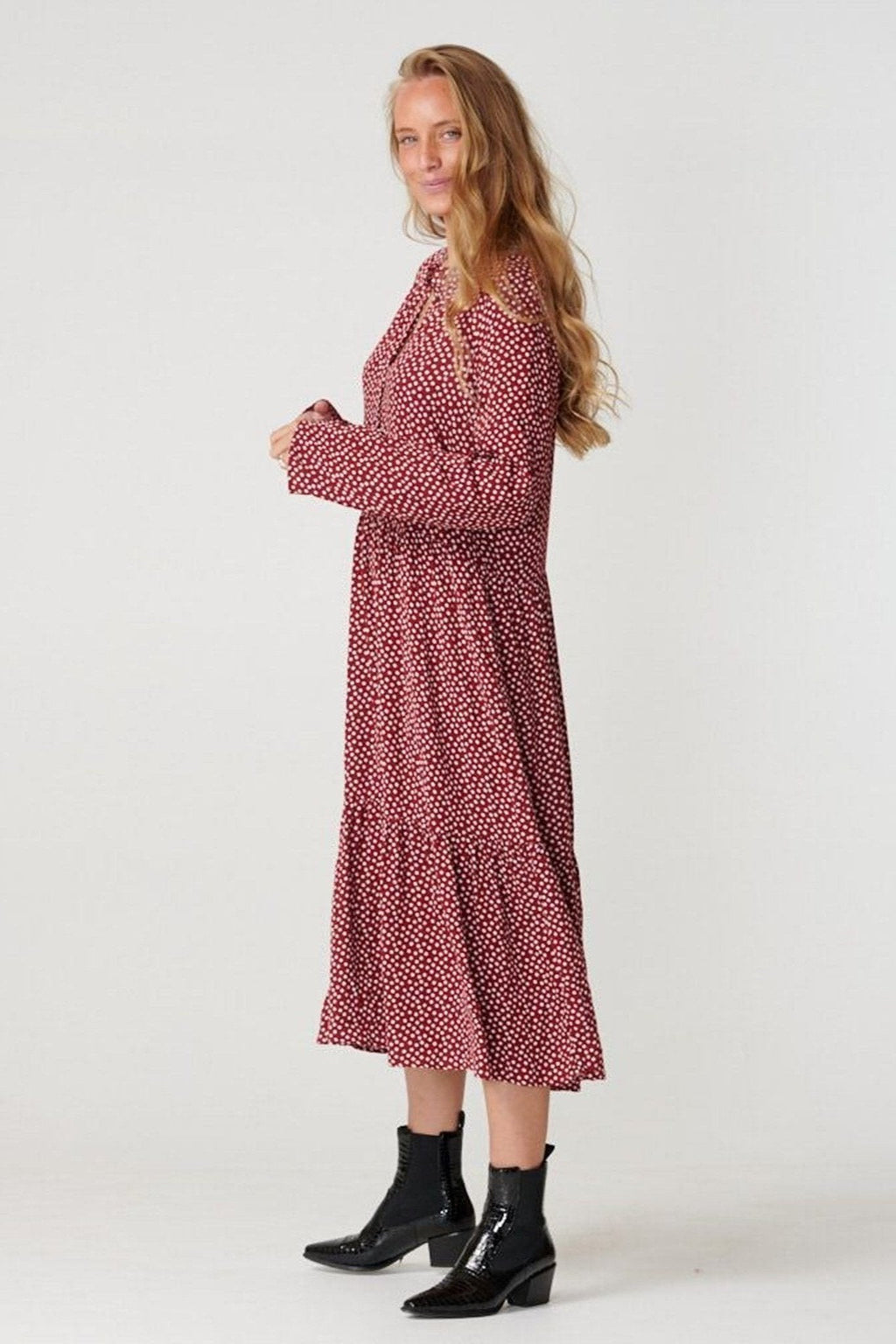 Anna Longärmedose Kleid - gesundete Tomate