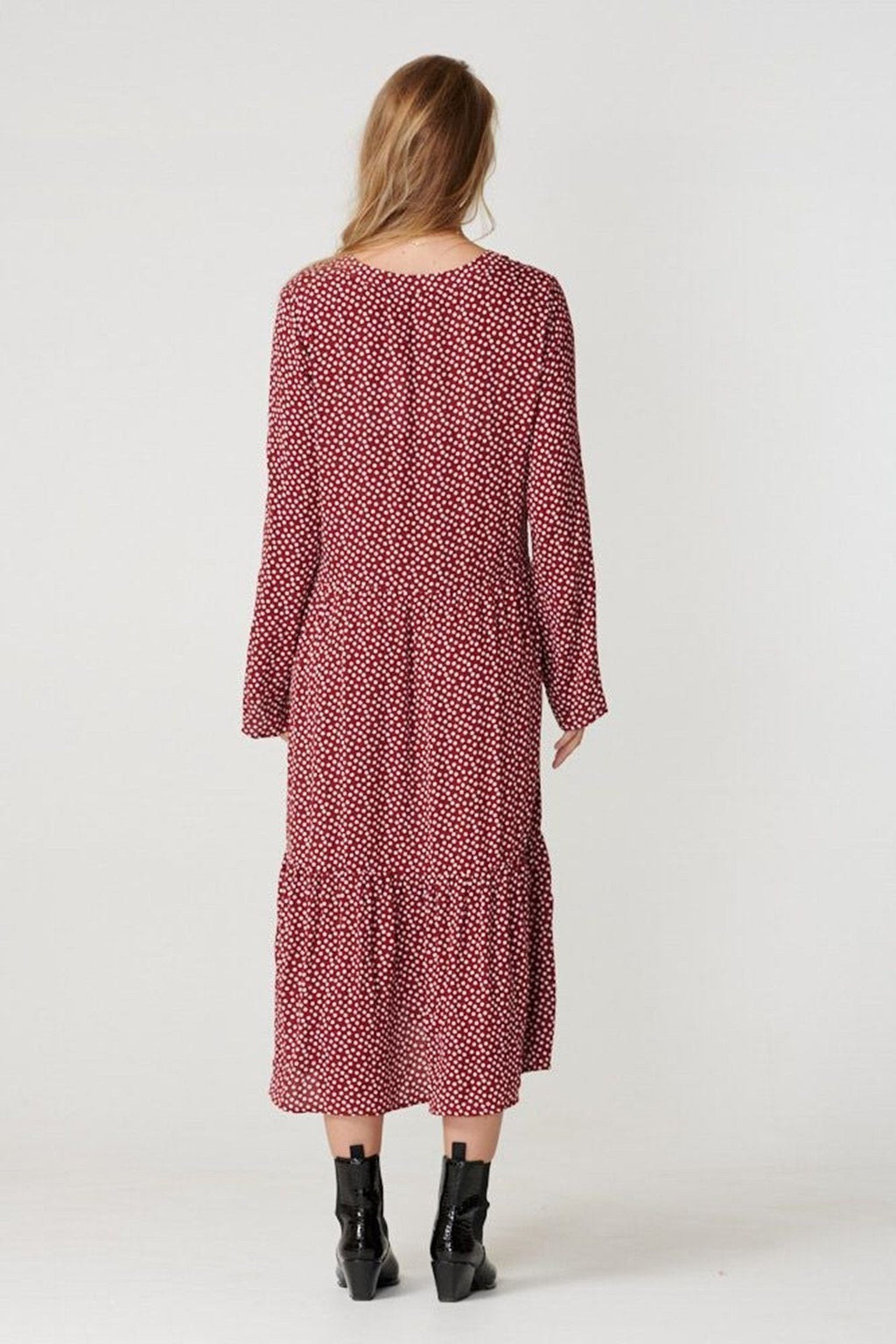 Anna Longärmedose Kleid - gesundete Tomate