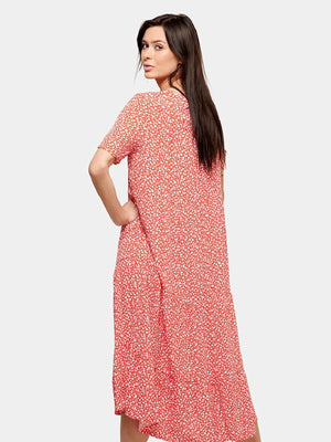 Anna Midi Kleid - rot