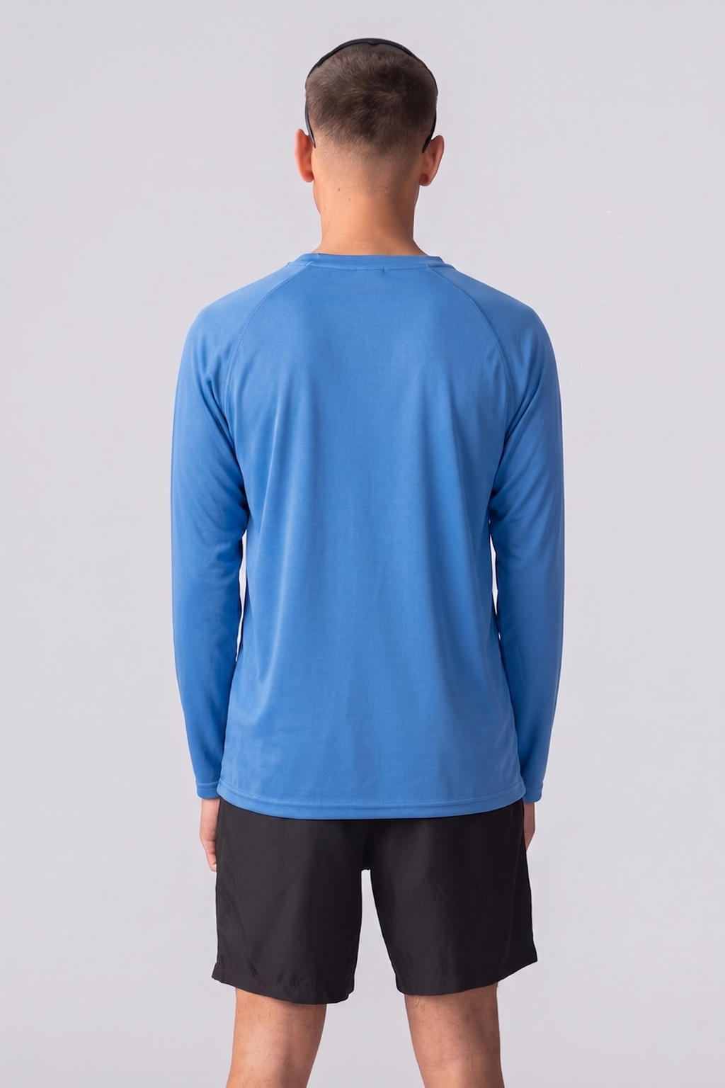 Langarmes Trainingst-Shirt-Blau
