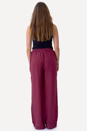 Astrid Leinen Pants - Rot