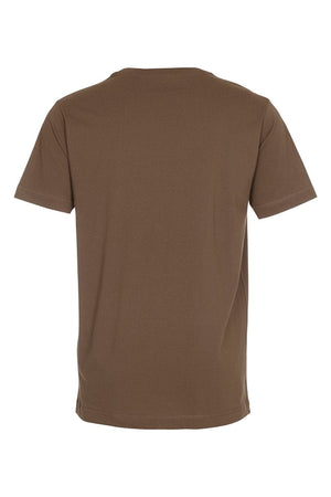 Basic T-Shirt mit V-Ausschnitt – Oliv