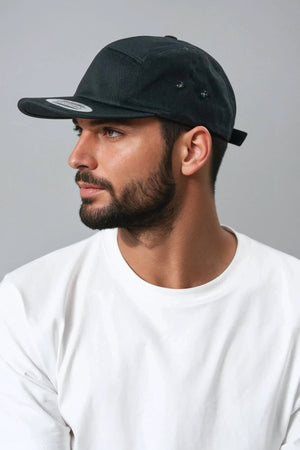 5-Panel-Kappe - Schwarz
