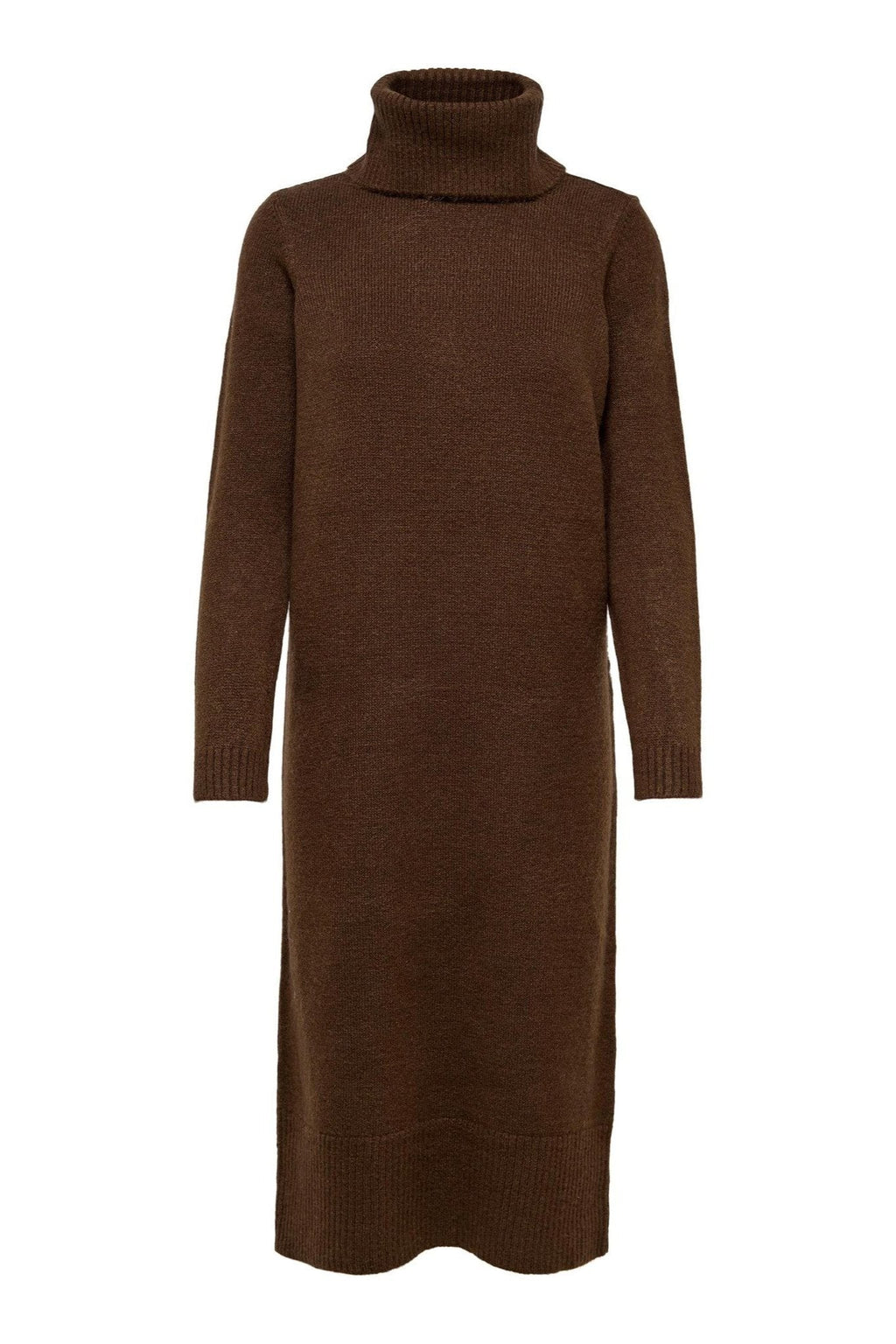 Brandie Roll Neck Dress - Chicorée Kaffee