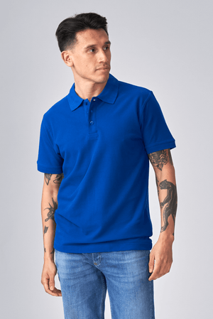 Basic Polo - blau