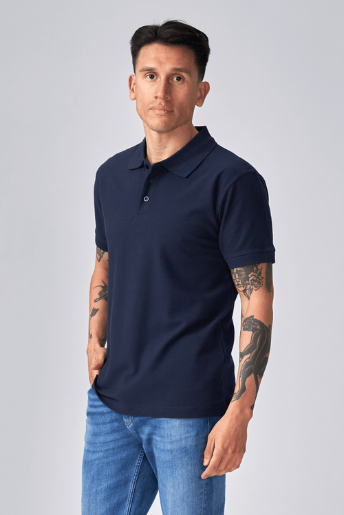 Basic Polo - Marineblau