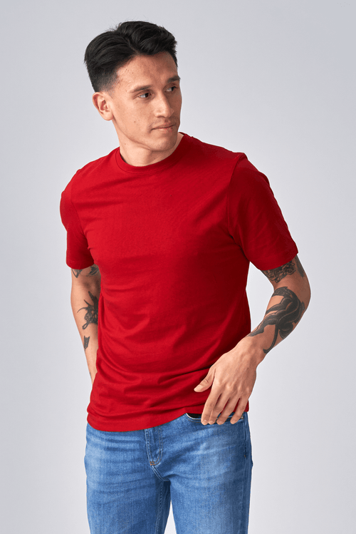 Bio -Basis -T -Shirt - Rot