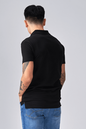 Muscle Poloshirt - schwarz