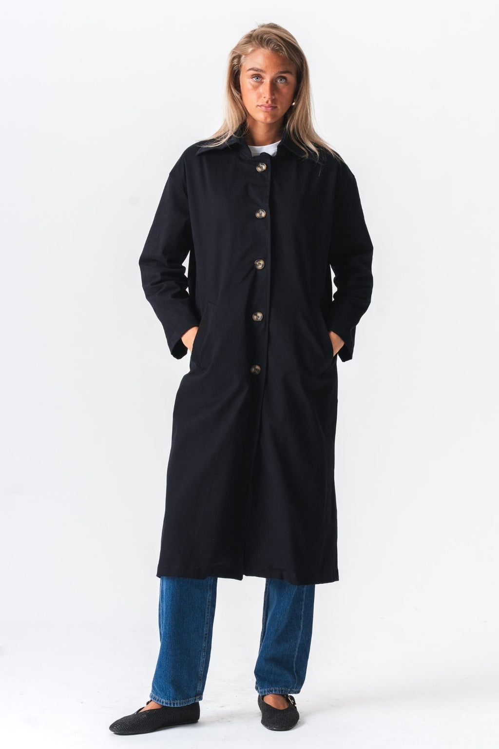 Carla Trenchcoat – Marineblau