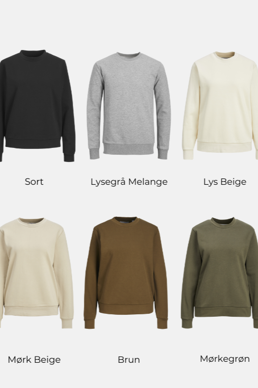 Basic Crewneck -Schweiß (Damen) - Paketangebot (2 PCs.)