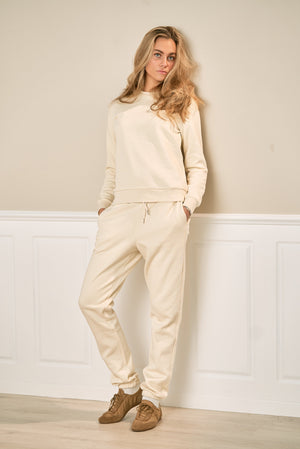 Basic Sweatsuit mit Hoodie (leichter Beige) - Paketangebot (Damen)