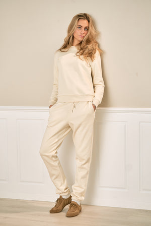 Basic Sweatsuit mit Crewneck (leichter Beige) - Paketangebot (Damen)