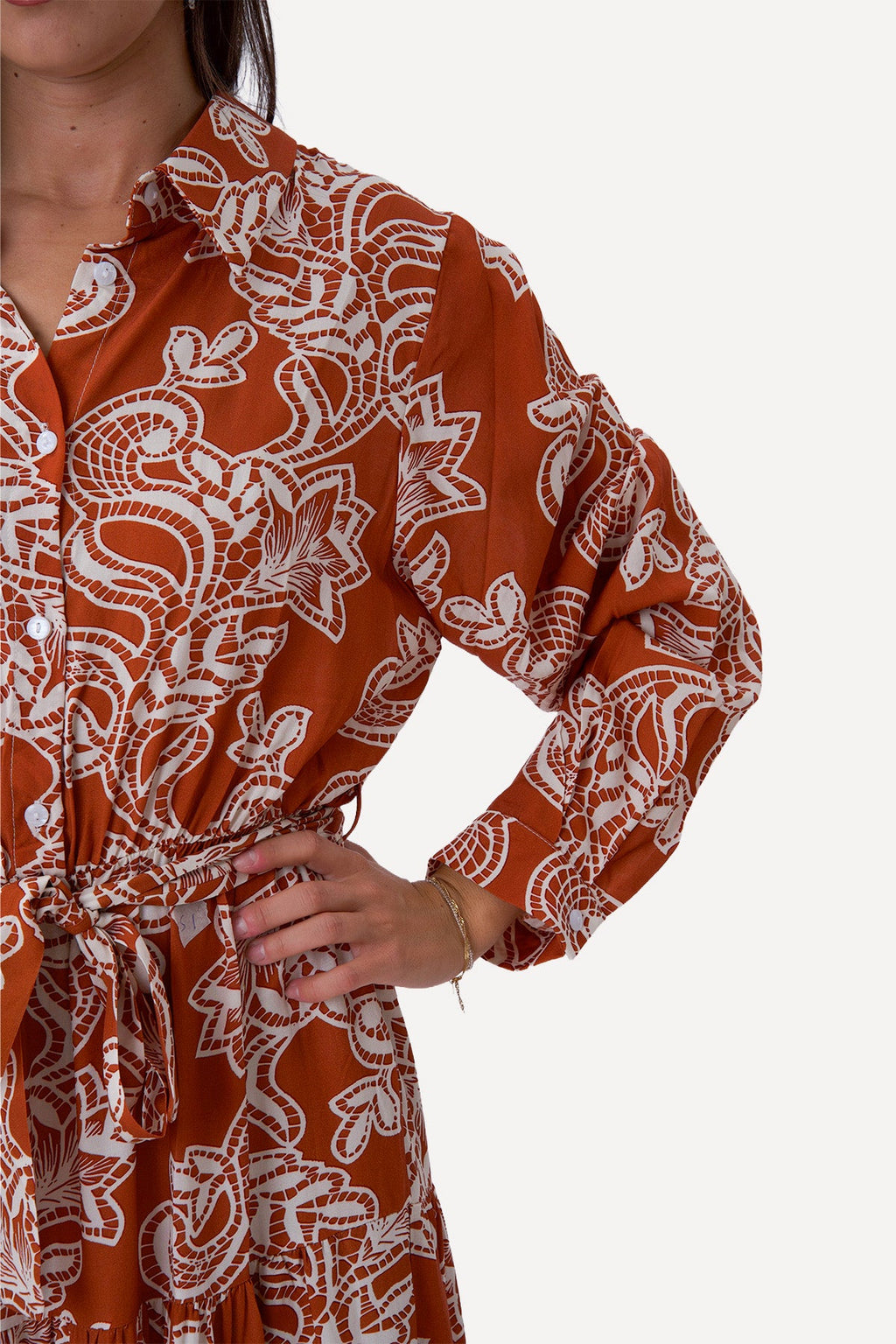 Lola-Kleid – Terrakotta