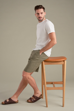 Leinen Shorts - Armee