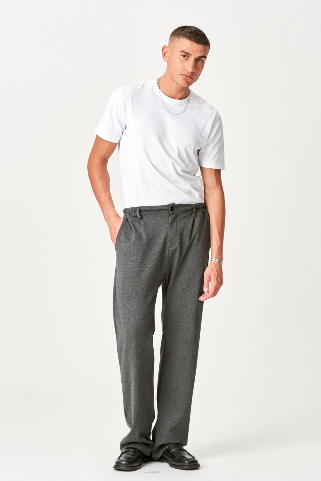 Anzug Pants Locker - Holzkohlegrau