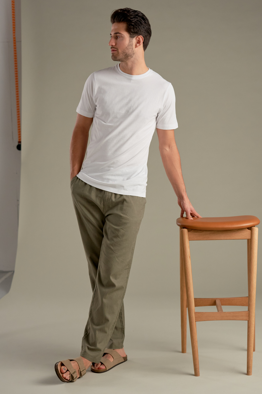 Leinen Pants - Armee