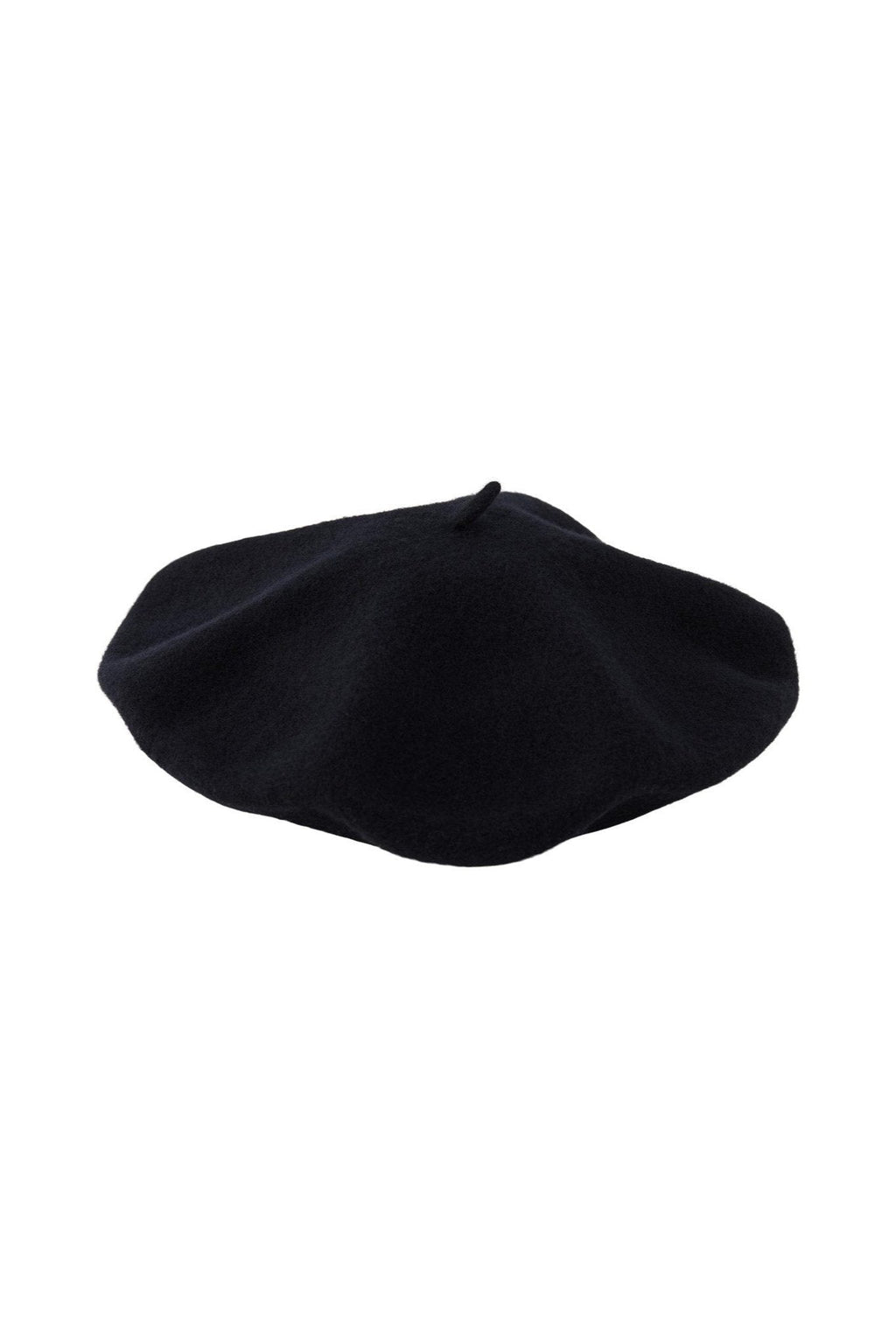 Fransk Wool Beret - Schwarz