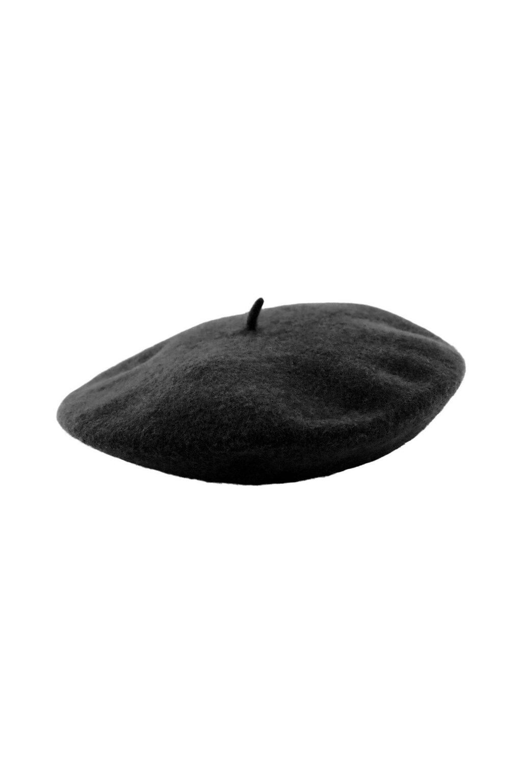 Fransk Wool Beret - Schwarz