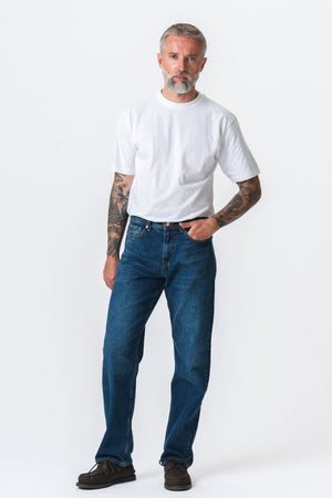 Noah lose Fit Jeans - dunkelblauer Jeans