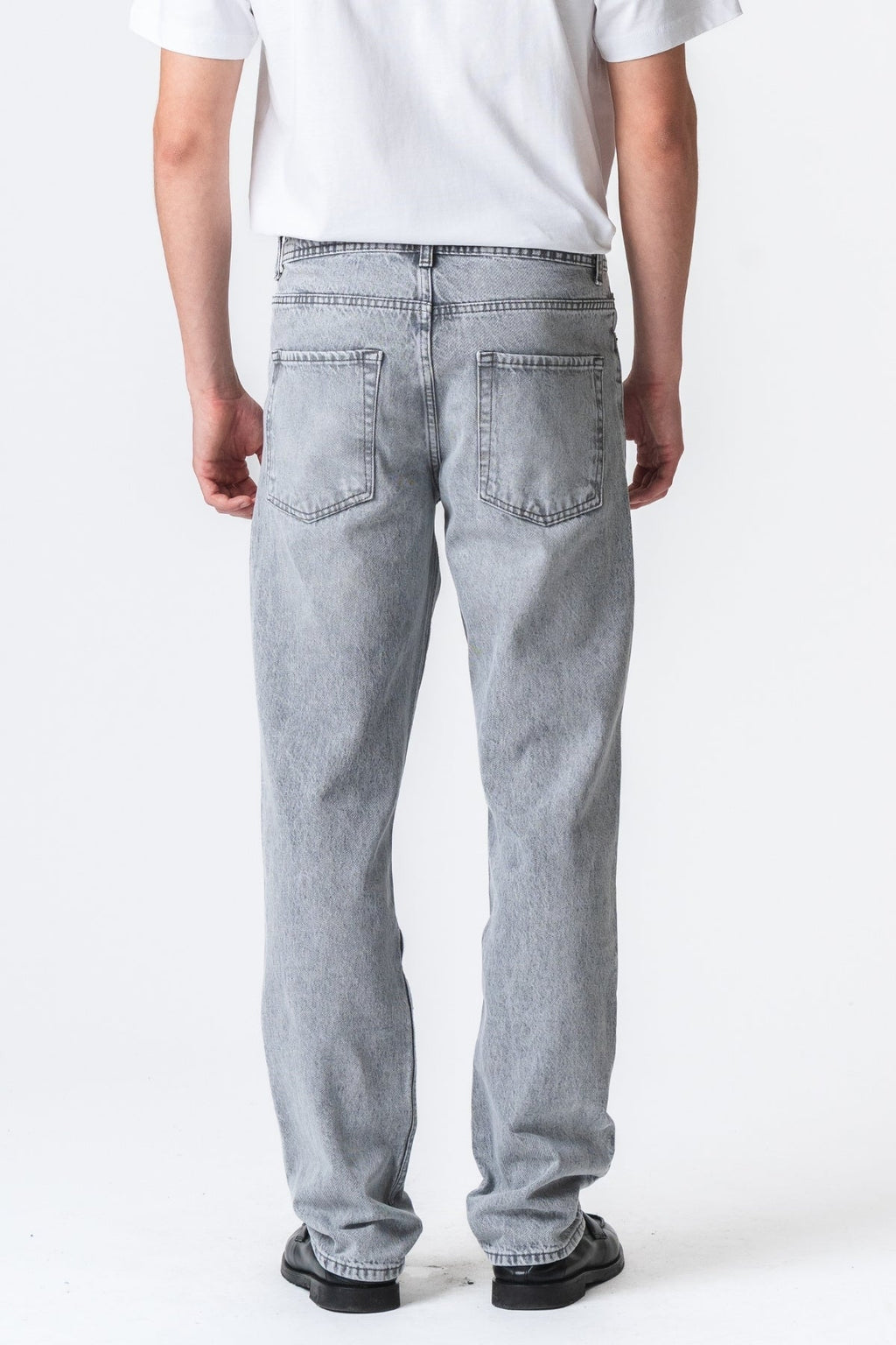 Entspannte Fit Jeans - grauer Jeans