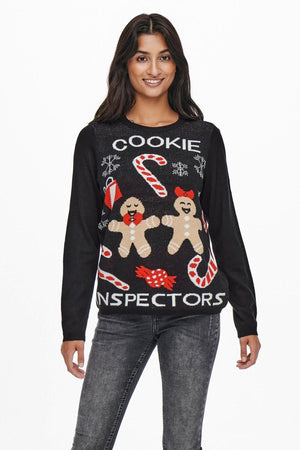 Joy Christmas Strick - Schwarz