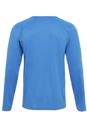 Langarmes Trainingst-Shirt-Blau