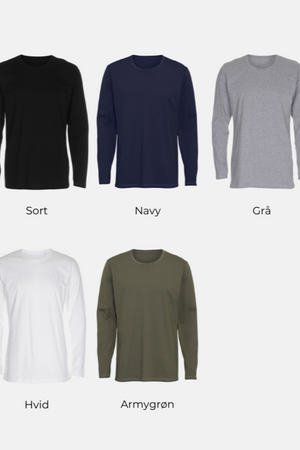 Basic Langarm T-Shirt- Paketangebot (3 Stcs.)