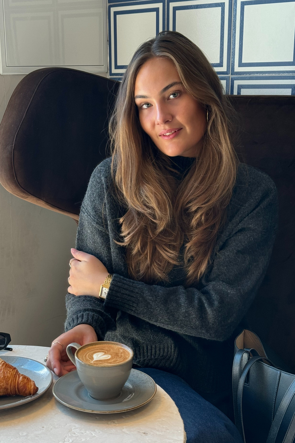 Emma Knit – Dunkelgrau Melange