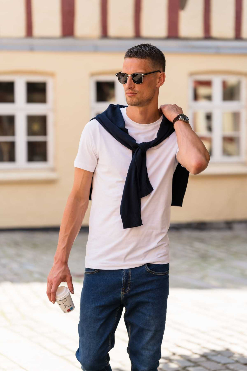 Basic T-shirt - Weiß
