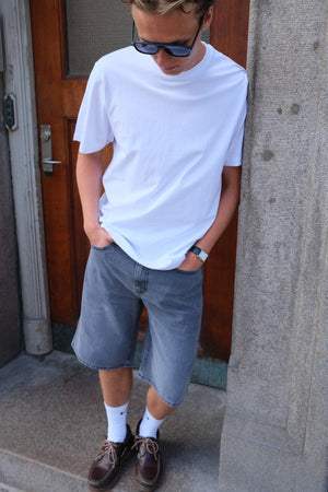 Denim Shorts Locker - grau