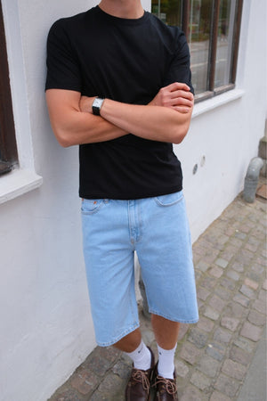 Denim Shorts Locker - hellblau