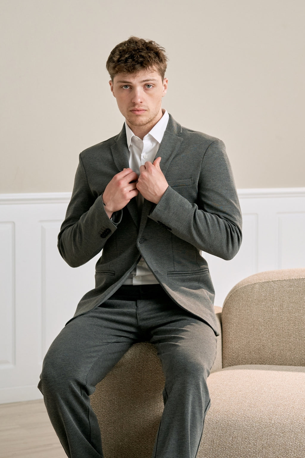 The Original Performance Anzug Regular Passform – (Dunkelgrau) (V.I.P)