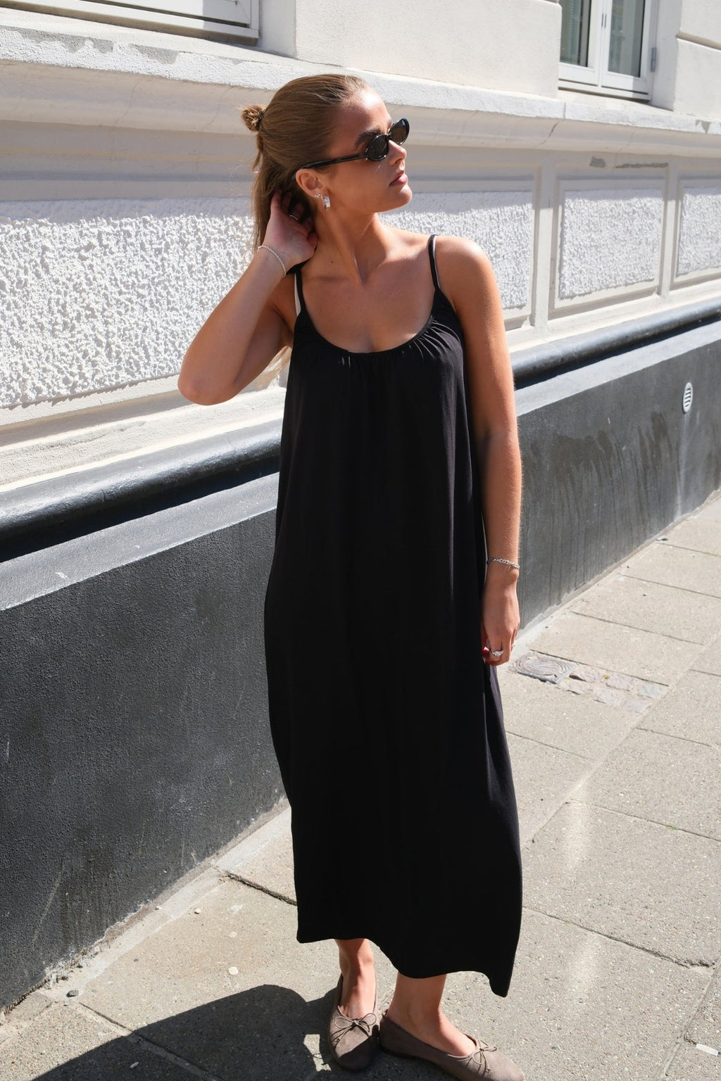 Luna Singulett -Knöchelkleid - Schwarz