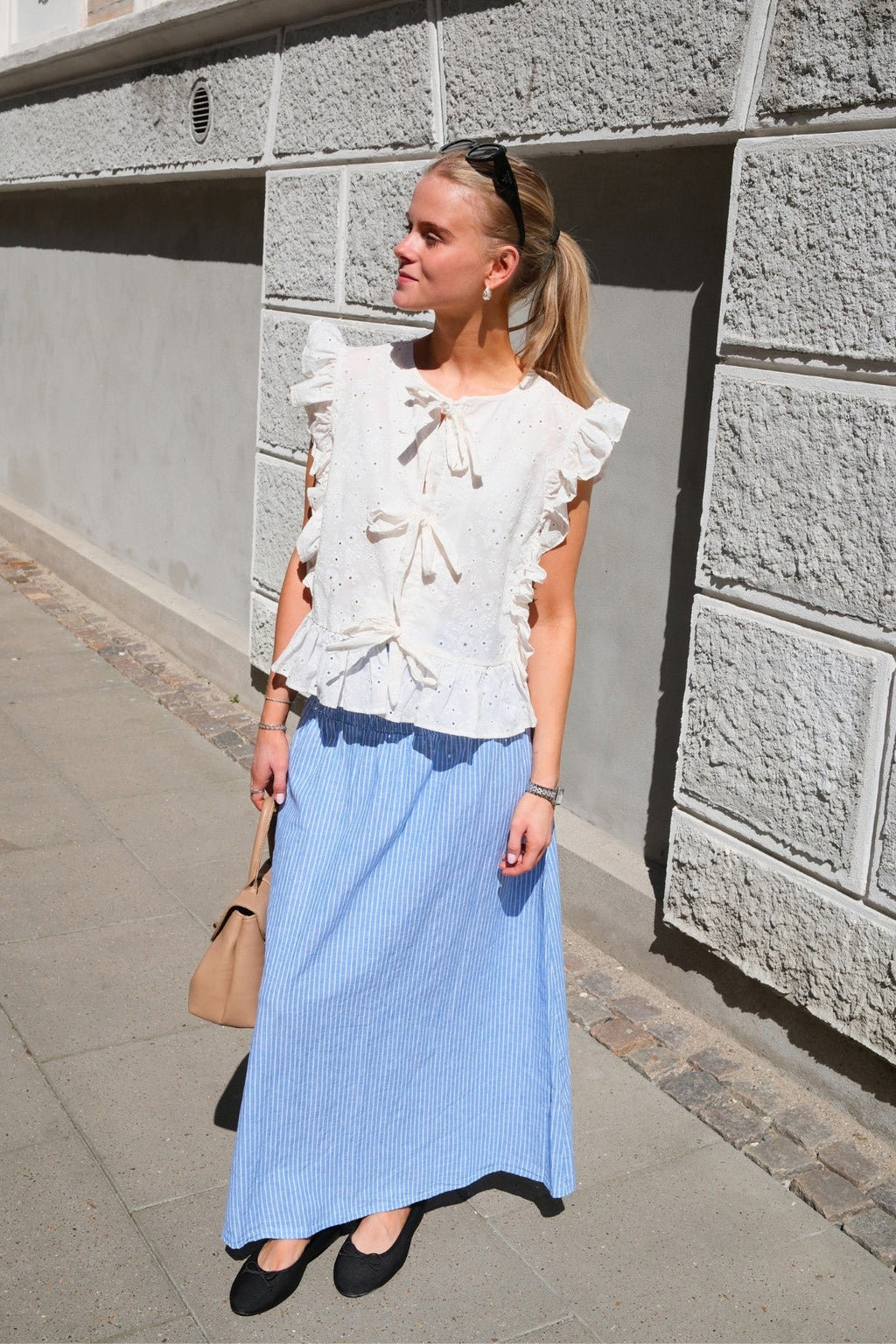 Linn Smock Anklrock - Marina White