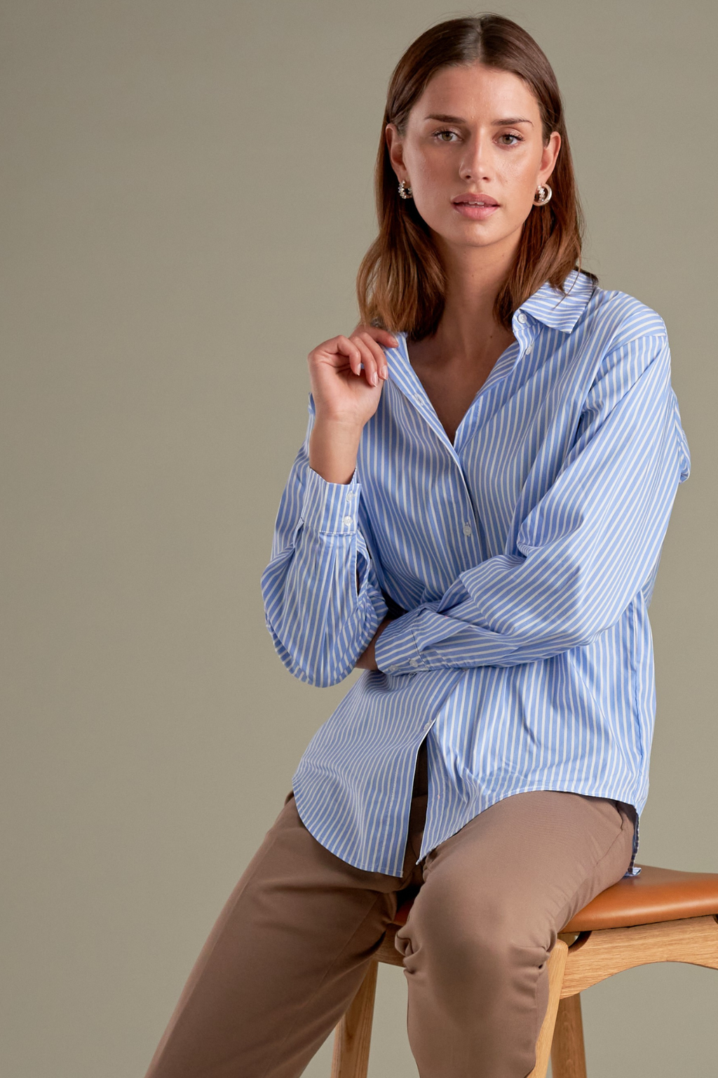 Tutta lo l/s Hemd - Maisblumenblau