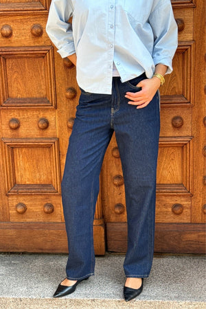 The Original Performance Breite Jeans - dunkelblauer Denim