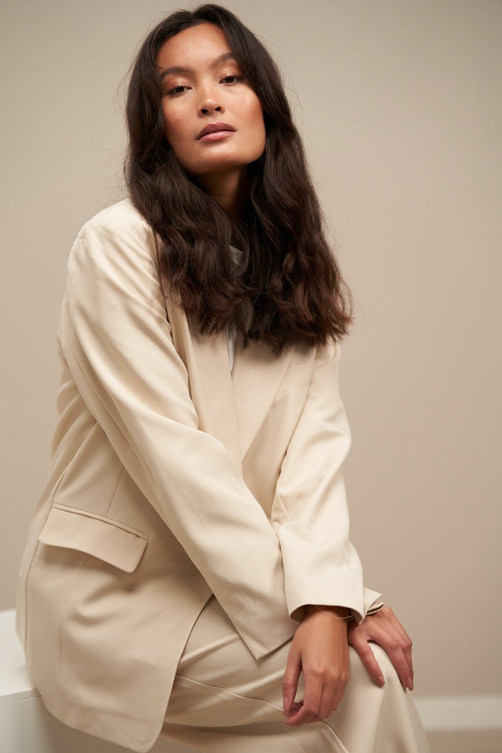 Oversized Anzug (Beige) - Paketangebot